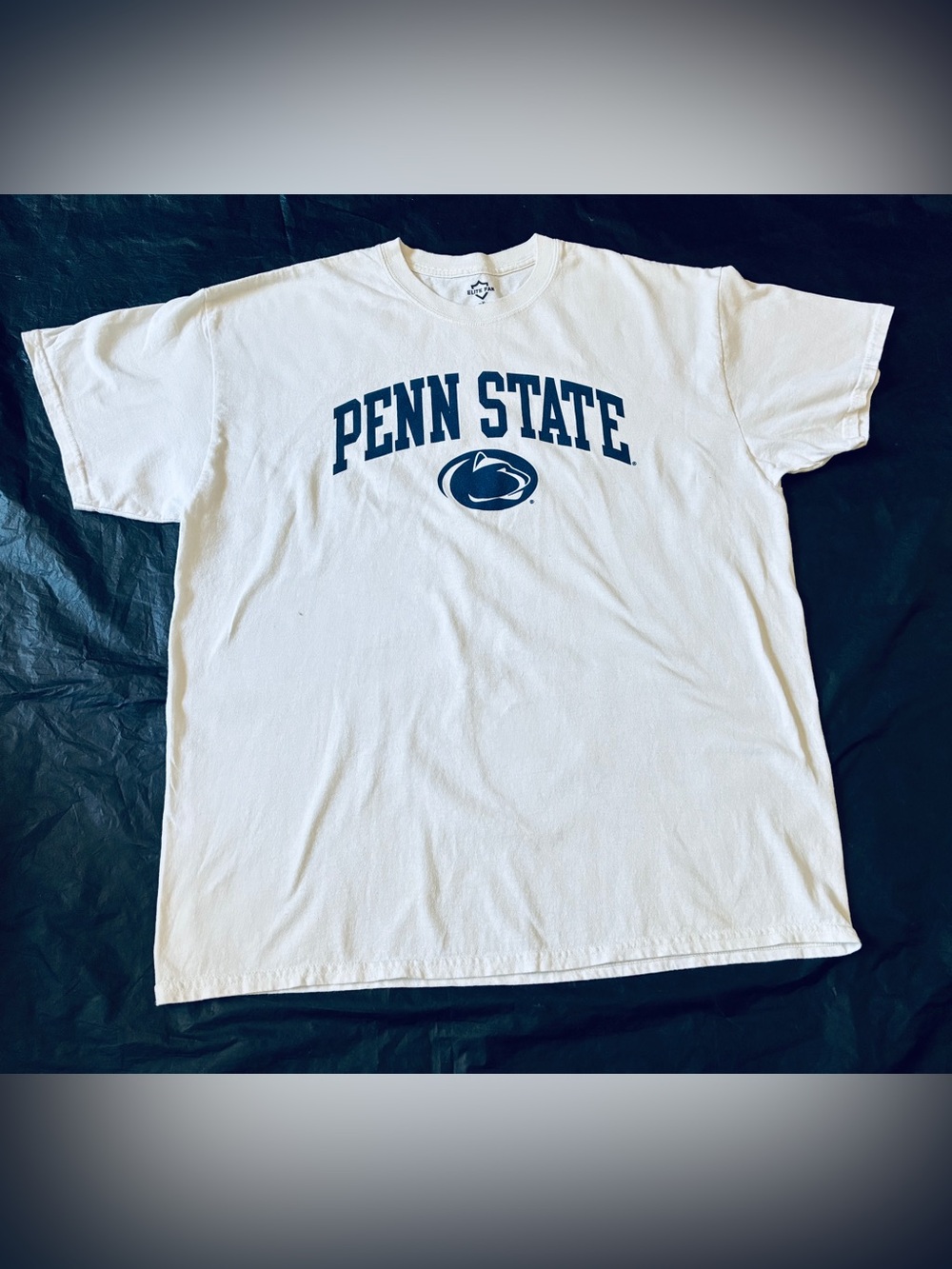 Penn State men’s short sleeve size XL white T-shirt/ Elite Fan